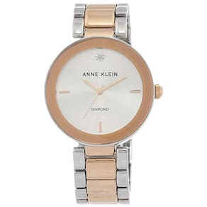 Relógio de pulseira de diamante genuíno da Anne Klein
