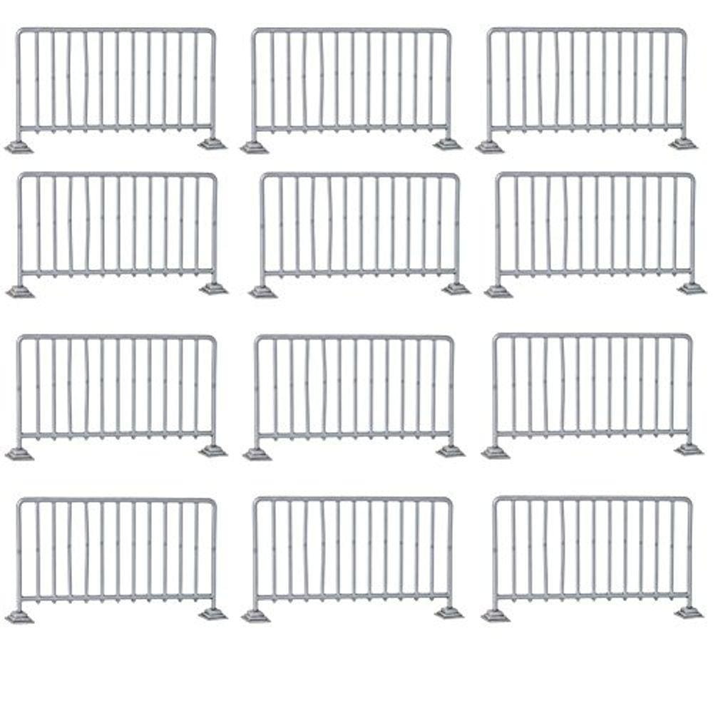Conjunto de 12 Guardrails de Controle de Multidões para Figuras de Ação de Wrestling