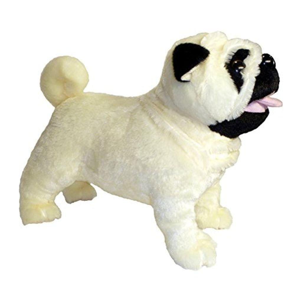 Adore 12 ”Standing Misfit O Peido Pug Dog Pelúcia Brinquedo Animal de Pelúcia