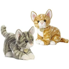 Aurora Miyoni Tots Cinza 9 "Gatinho e 10" Laranja Tabby Kitten Bundle (Gato Cinza e Laranja)