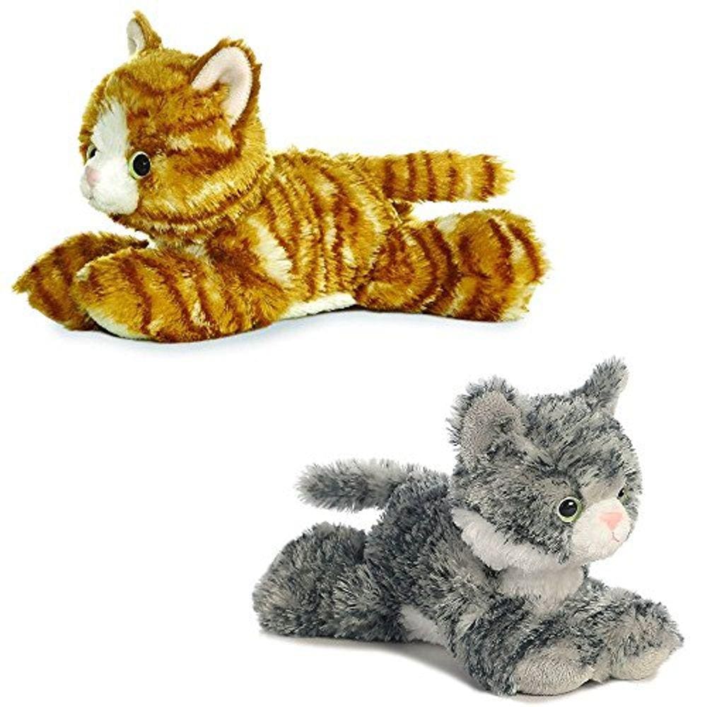 Aurora Molly Orange & Lily Gray 8 "Mini Tabby Pacote de Gato de Pelúcia