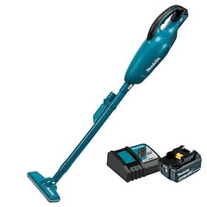 Kit Aspirador A Bateria Makita 18V Dcl180Z + Bateria 18V 5A Bl1850B + Carregador Dc18Rc Bivolt