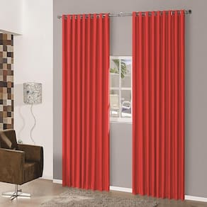 Cortina Blackout Em Tecido 6,00X2,80 Corta Luz Vermelho