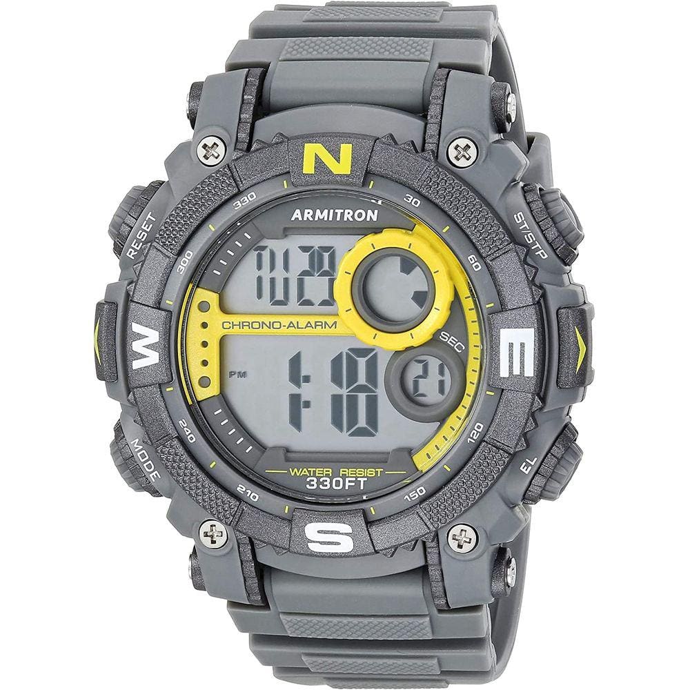 Relógio Digital Chronograph com Pulseira de Resina para Homens, Armitron Sport 40/8284