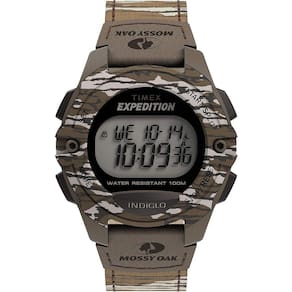 Timex x Mossy Oak Men`s Expedition Digital CAT 40mm Watch –  Bottomland Camo Fabric Strap