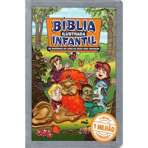 Bíblia Ilustrada Infantil - Capa Dura Impressão Prata
