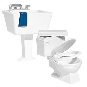Hardcore Toilet and Sink Combo Deal para figuras de ação de wrestling
