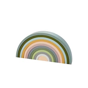 Billie + Squish Silicone Rainbow Empilhamento Toy - Maior em
