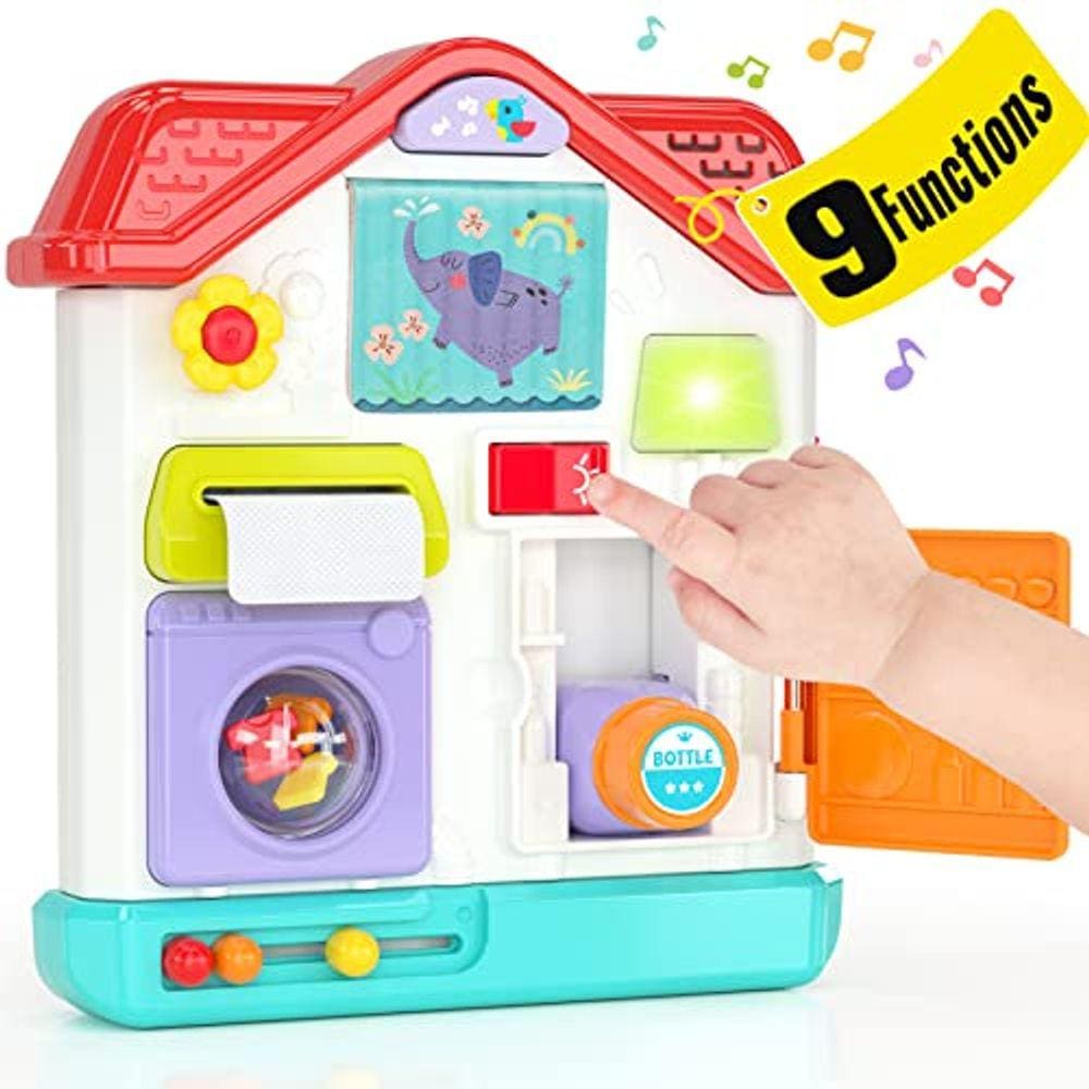 Tabuleiro ocupado para 1 ano de idade, 9 em 1 Montessori brinquedos para 1 ye