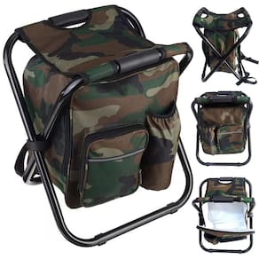 Cadeira Mochila Banqueta Bolsa Semi Termica 2 Em 1 Conserva Alimentos Pesca Pescaria Acampamento Festa Camping