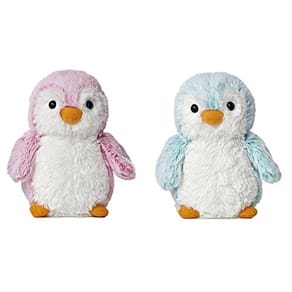 Aurora Rosa e Azul Pom Pom Pinguim 6 polegadas Pacote de pelúcia
