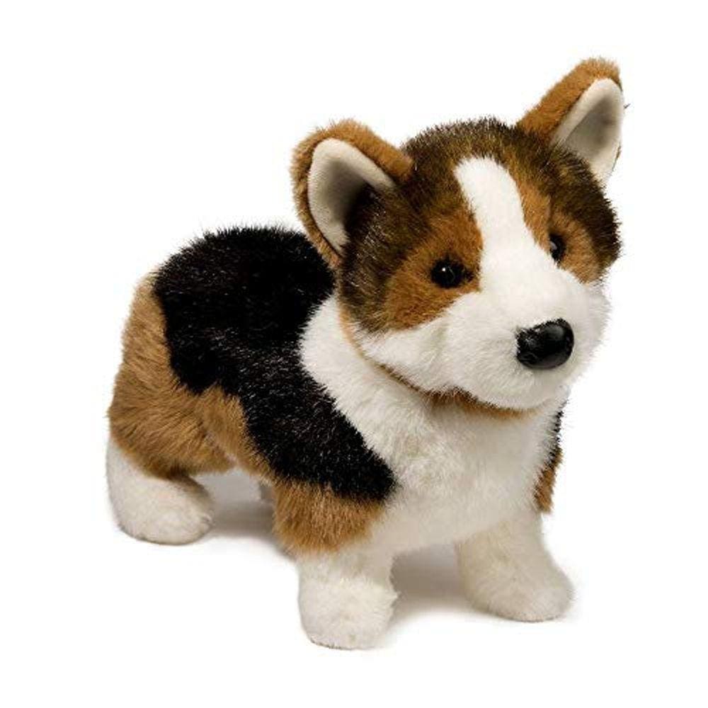 Douglas Kirby Tri-Color Corgi Dog Pelúcia Animal Recheado