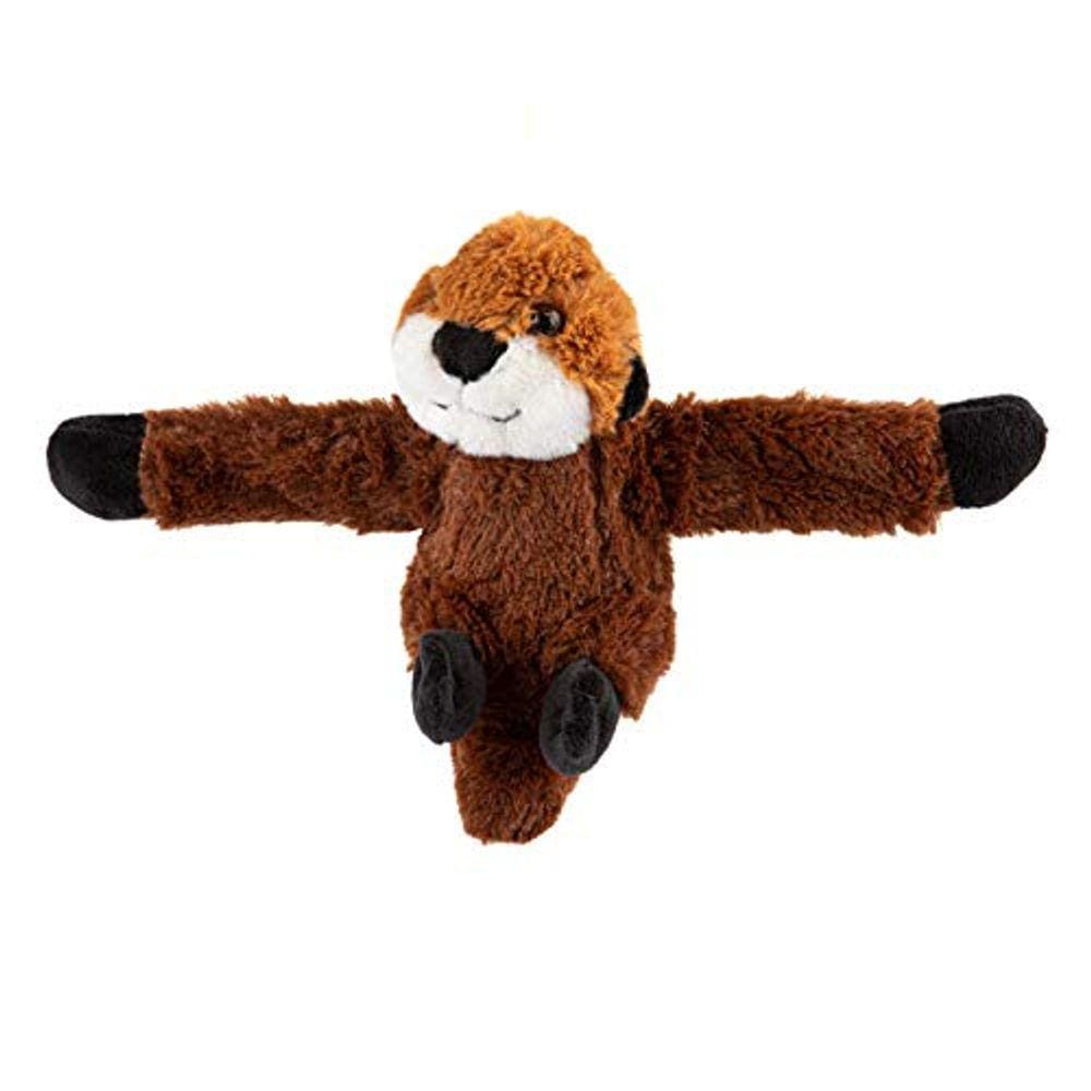 PÚBLICO SELVAGEM Abraçadores Otter Brinquedo de pelúcia, pulseira de tapa, animal de pelúcia, brinquedos para crianças, 8 "