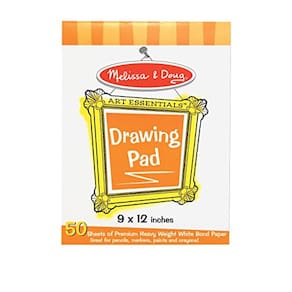 Bloco de Desenho Melissa & Doug (9x12) com 50 Folhas Brancas