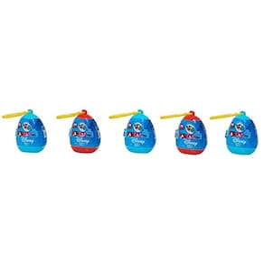 Basta jogar Disney Classics Cutie Beans 2.5 polegadas Surprise Plush e Clip-On Carrier Pack, conjunto de 5 peças