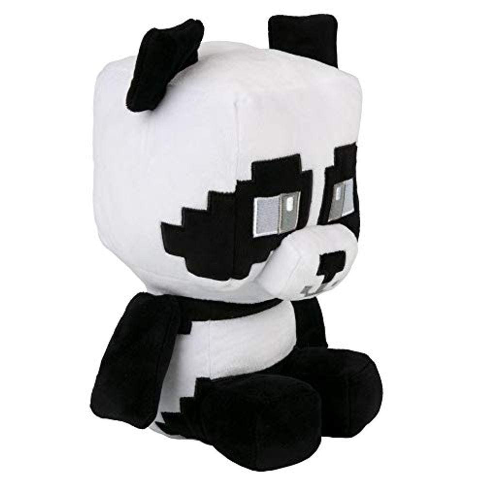 JINX Minecraft Crafter Panda Pelúcia Brinquedo de Pelúcia, Preto e Branco, 8,75 "de altura