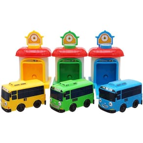 Estação de Carros Tayo Rogi Lani - Carrinho de Brinquedo do Ônibus Tayo