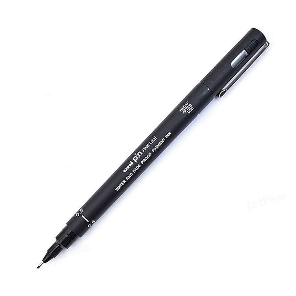 Caneta Nanquim Uni Pin Uni-Ball 0.5mm Preta