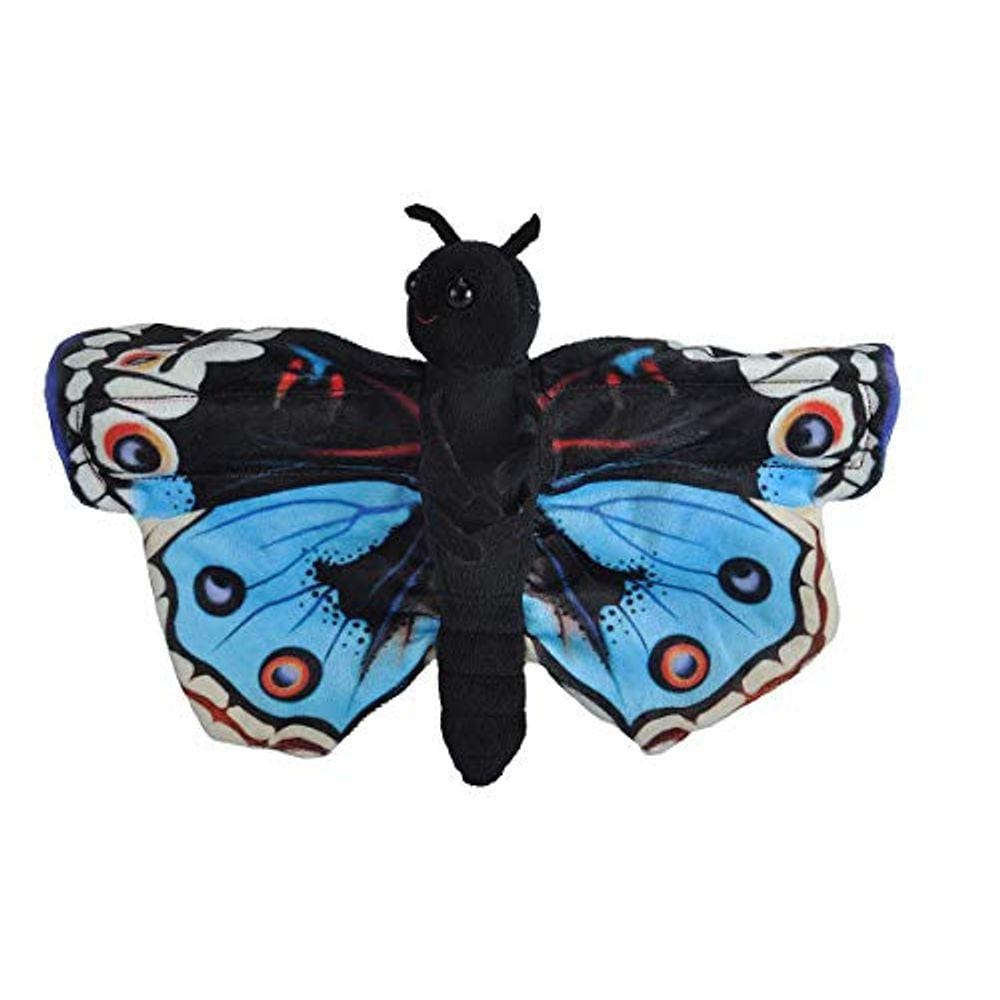 PÚBLICO SELVAGEM Abraçadores Boleta Azul Pansy Brinquedo de Pelúcia, Pulseira de Tapa, Animal de Pelúcia, Brinquedos para Crianças, 8"