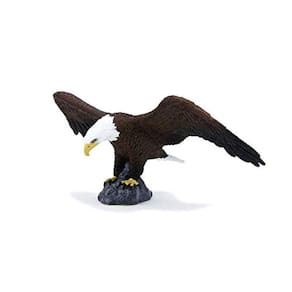 MOJO Bald Eagle Realista Internacional Vida Selvagem Toy Réplica Mão Pintada Estatueta
