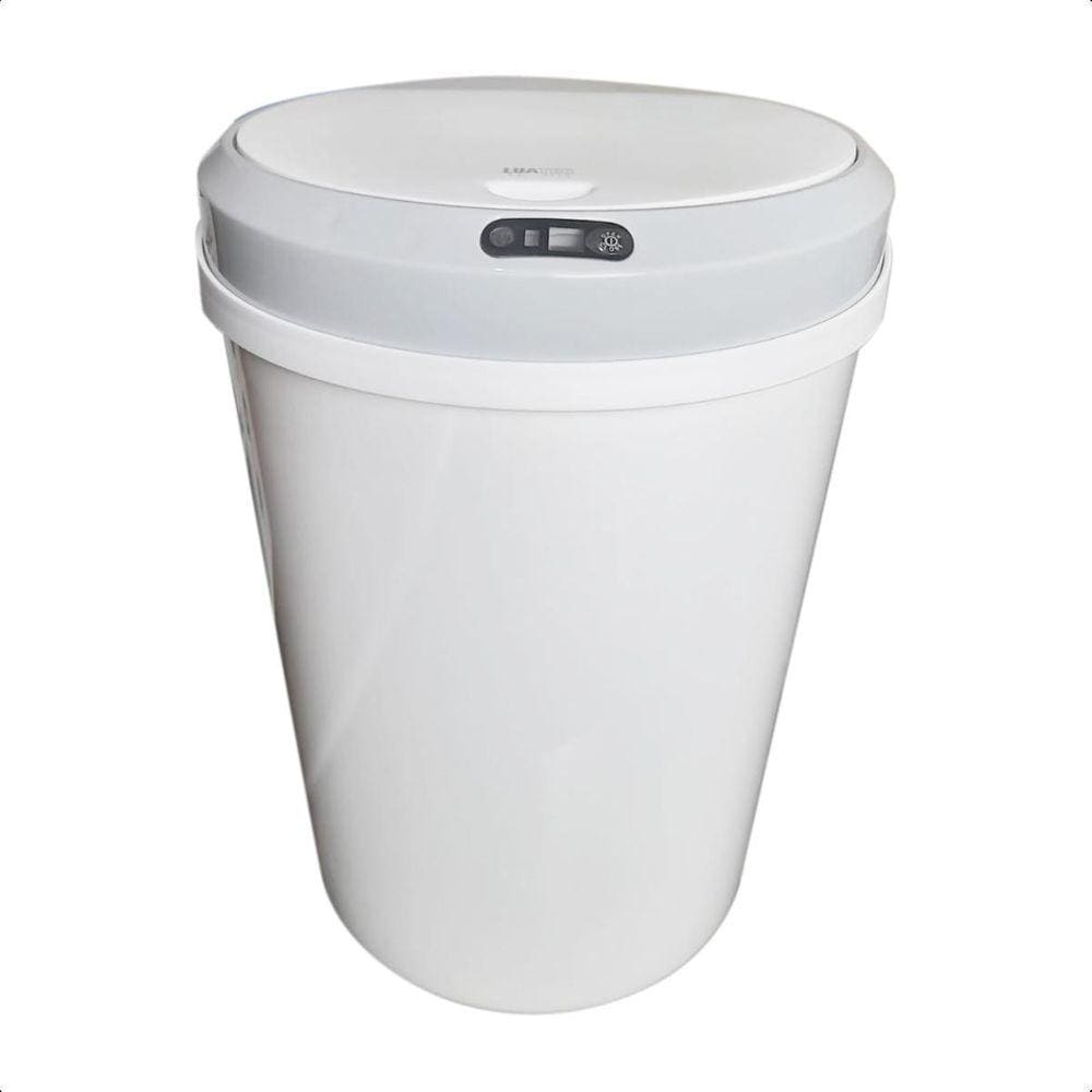 Lixeira Cozin Banhe Escritór Autom Com Sensor 12L - Branco