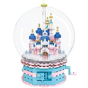 Pink Castle Micro Blocks Set para Crianças ou Adultos - Mini Kit de Blocos para Educação de Inteligência (950PCS)