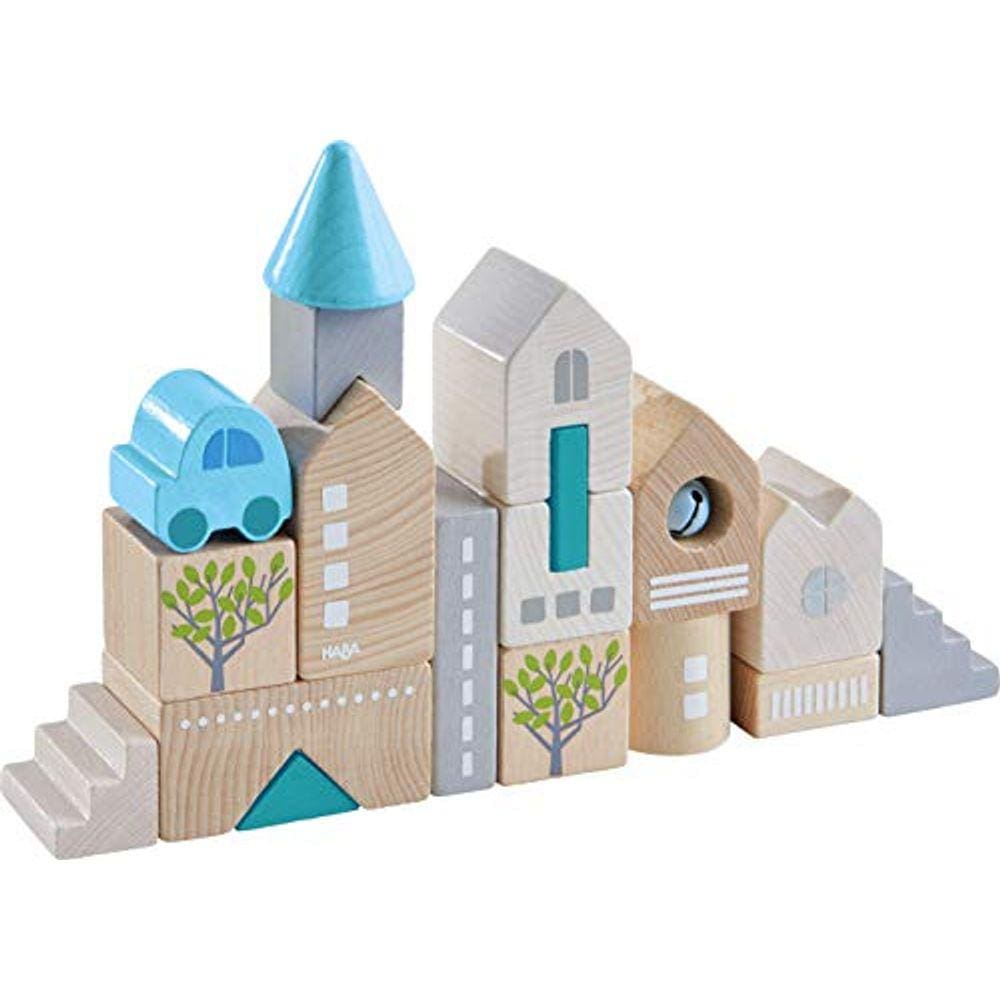 HABA Madeira 18pc Bad Rodach Blocos de Construção (Made in Germany)