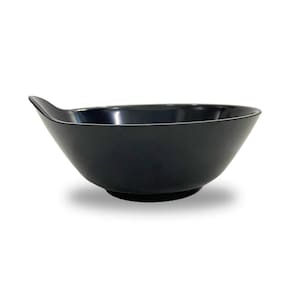 Tigela Japonesa Tensui Preta Lisa Japonês 12X4,5Cm