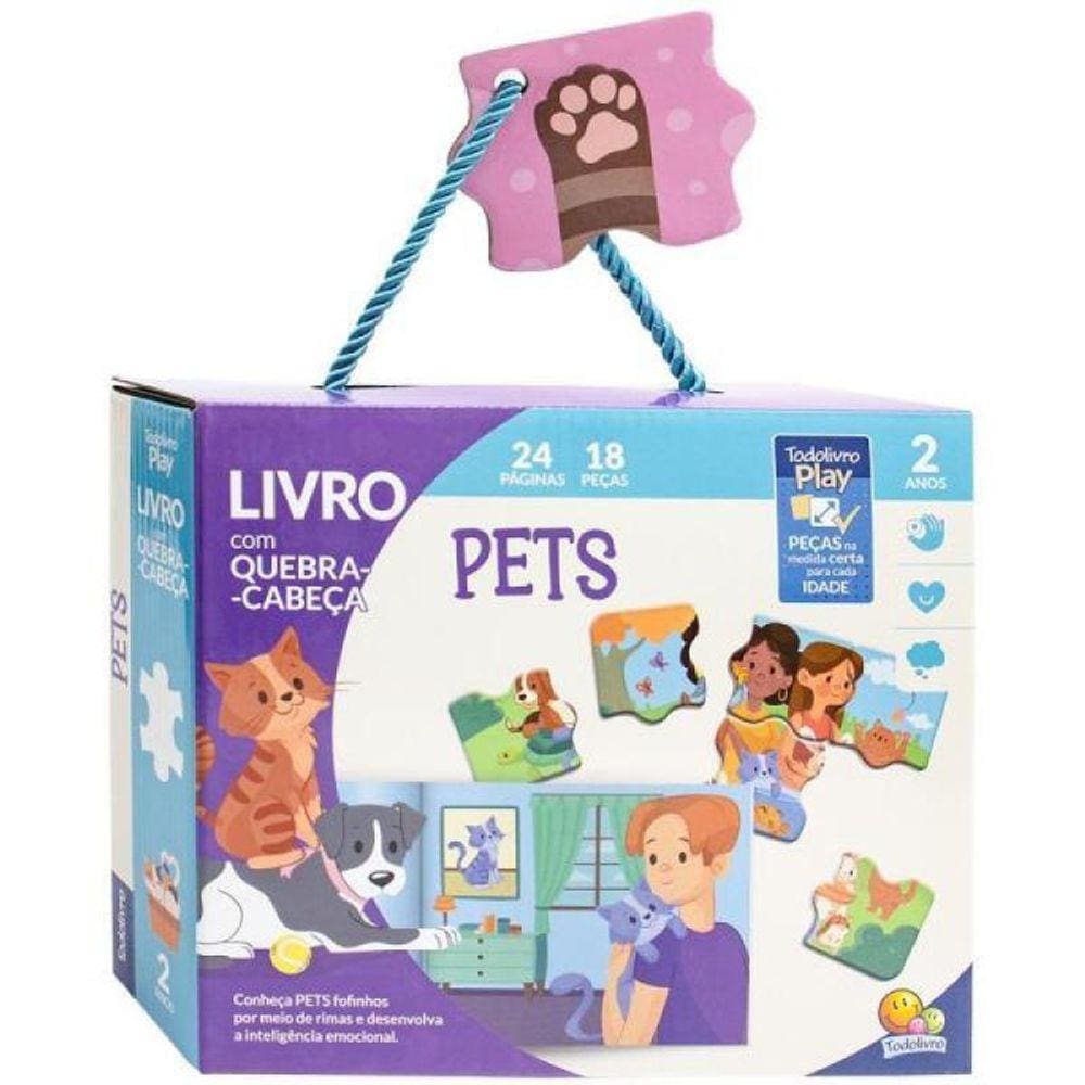 Todolivro Play - Livro Com Quebra-Cabeça - Pets