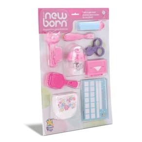 Acessórios Para Bonecas - Mamadeira Fralda e Acessorios Divertoys Ref 8201
