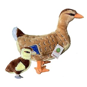 Adore 13 "Mallory Standing O pato-real com bebê de pelúcia animal de pelúcia brinquedo