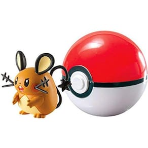 Pokemon Tomy Clip n Carry Pokeball Figure e Ball Set (Dedenne/Poke)