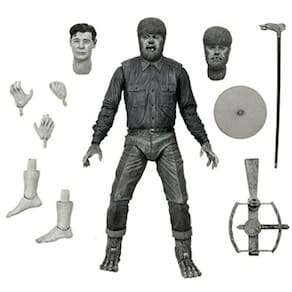 NECA Universal Monsters Ultimate Wolf Man B & W 7IN Figura
