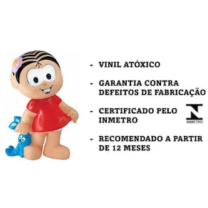 Boneco De Vinil Monica Turma Da Monica Lider Brinquedos