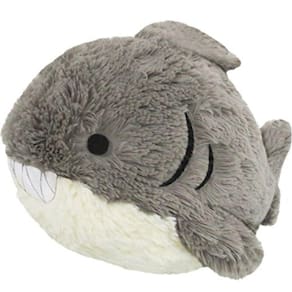Squishable / Mini Grande Tubarão Branco de Pelúcia - 7"