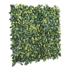 Placa Jardim Vertical Gardenia Folhagem Artificial 100X100Cm
