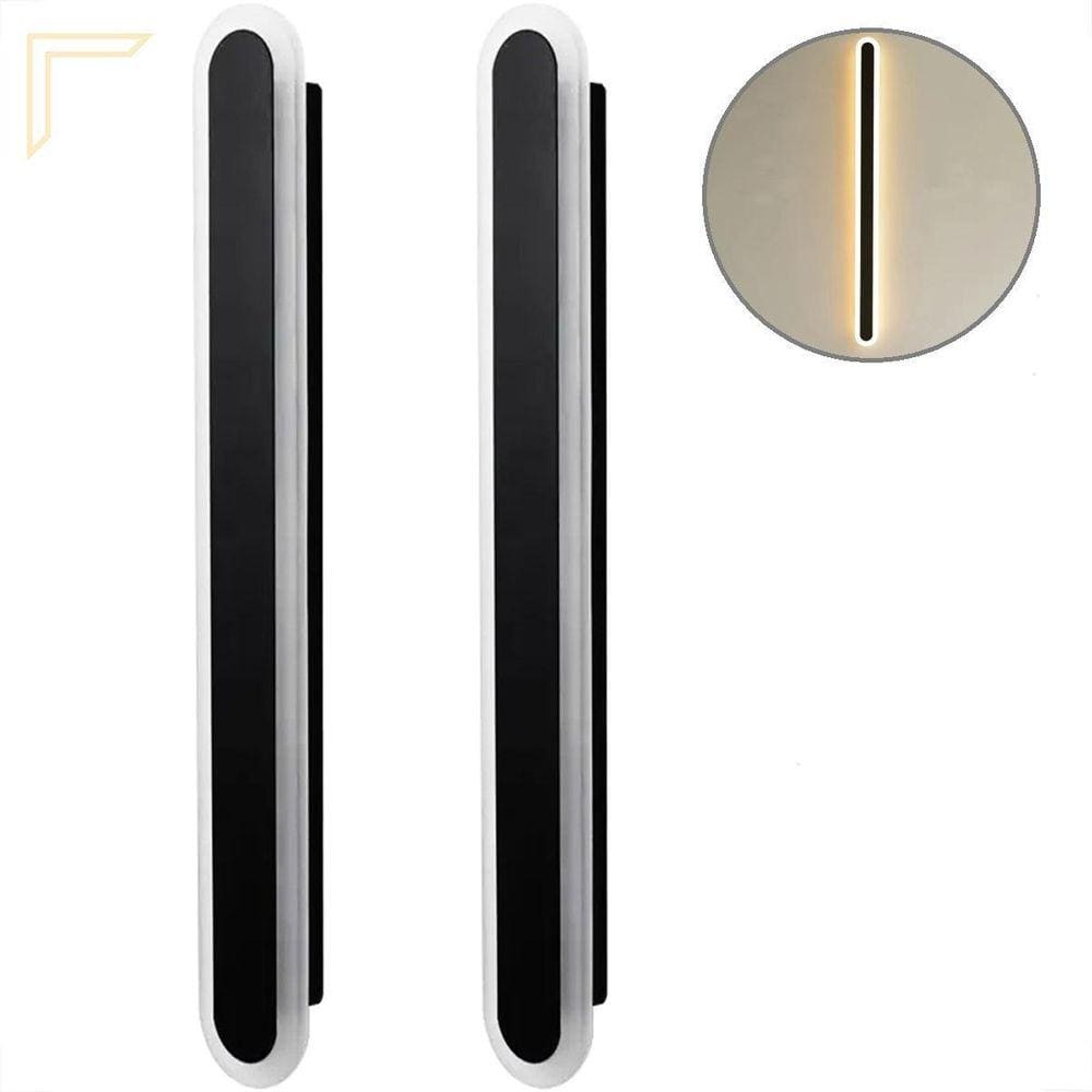 Kit 2 Arandela Led Borda Luminosa Acrilico 60 Cm Corredor Lup98