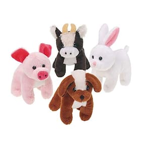 U. S. Toy Peludo Farm Animals, Multicolorido, 12 Cada Conjunto
