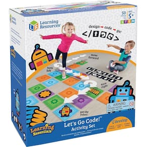 Recursos de aprendizagem Vamos Código! Conjunto de Atividades, 50 Peças, Idades 5+