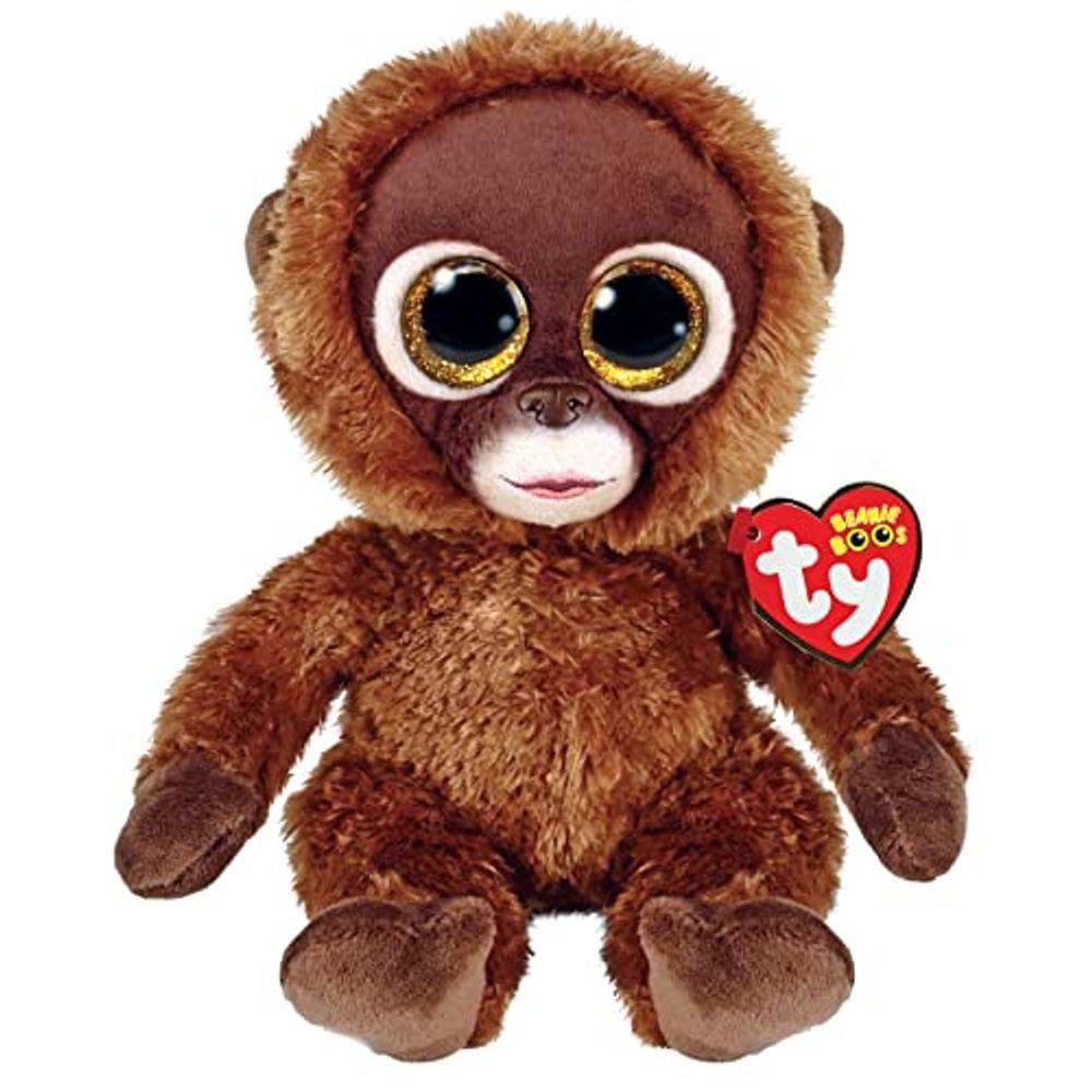 Ty Beanie Boo Chessie - Brown Mondey - 6”