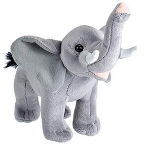 REPÚBLICA SELVAGEM Wild Calls Elefante de pelúcia, animal de pelúcia, brinquedo de pelúcia, presentes para crianças, 8 polegadas