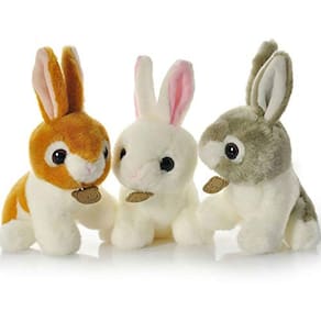 3 Pack coelho de pelúcia coelho de pelúcia animal de pelúcia boneca de pelúcia