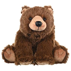Urso Marrom de Pelúcia Wild Republic, Animal de pelúcia 12, Presente Crianças
