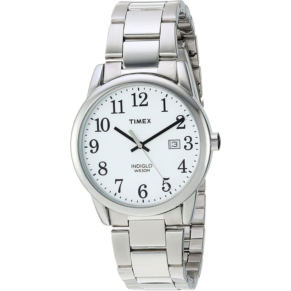 Relógio Timex Easy Reader Data Aço Inox 38mm para Homens