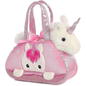 Aurora World Fancy Pals Pet Carrier, Peek-A-Boo Unicorn Multi, 7 polegadas