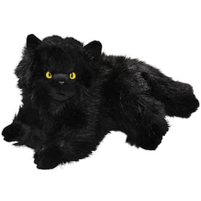 Gato, Preto Persa, 12 polegadas, 30cm, Brinquedo de Pelúcia, Brinquedo Macio, Animal Recheado 3474