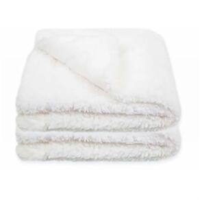 Cobertor Hug Carneirinho Sherpa E Fleece Off White