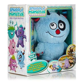 Continuum Games Snuggle Monster - Esconde-esconde na hora de dormir Brinquedo de pelúcia e livro - Azul