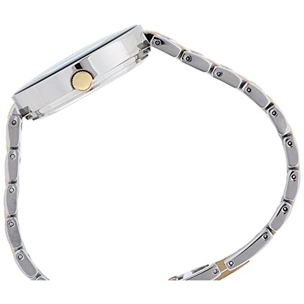 Anne Klein Relógio de pulseira de diamante genuíno feminino