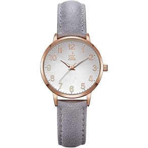 Relógio Feminino Luxo Pulseira Couro Quartz